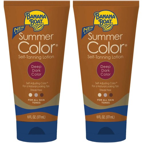 Sun-Kissed Duo: Deep Dark Self-Tanning Lotion Set (2 x 6oz)