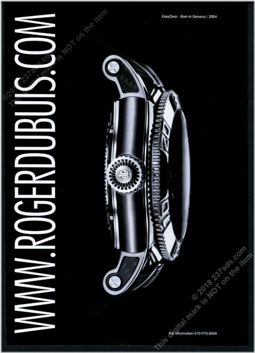 Dubuis EasyDiver Vintage Print Ad