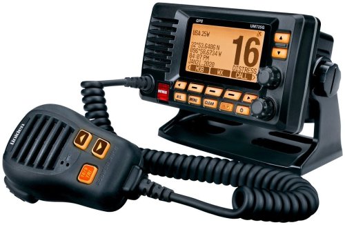 Black VHF Radio by Uniden