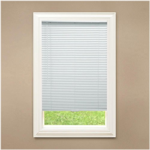 Hampton Bay Room Darkening Vinyl Blinds - Custom Cut and Cordless