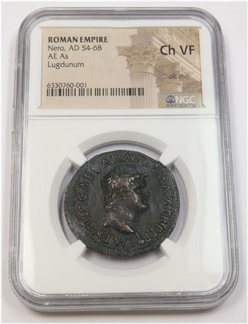 Nero's Bronze As Coin from 54-68 AD