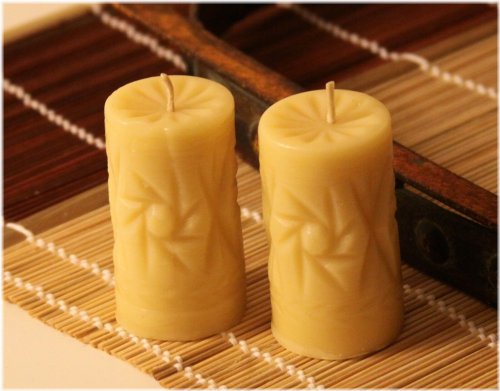 Crystal Beeswax Candle