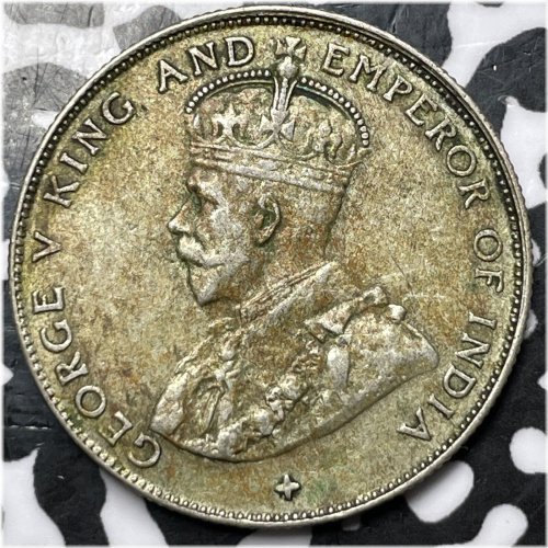 Silver Straits Settlements 50 Cents (1920) - Lot#D5238