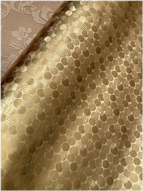 Golden Circle Foil Vintage Wrapping Paper