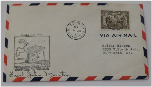 Canadian Airmail Commemorative Flight Cover - December 9, 1929