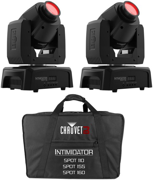 Compact Moving Head LED Lights with Carry Bag