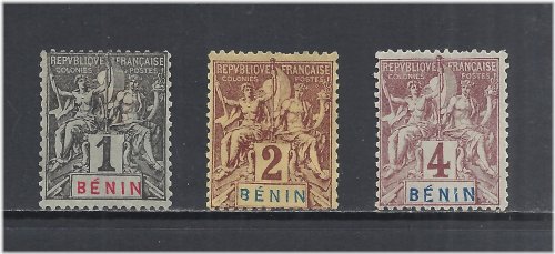 Benin Navigation & Commerce Stamps (1894)
