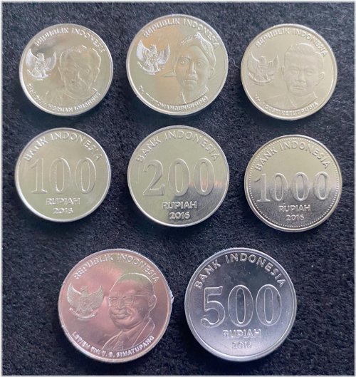 Indonesian Rupiah Coin Set