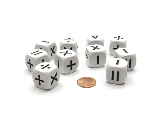 Math Operation Dice Set