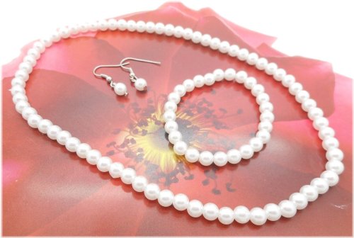 Princess Pearls Jewelry Set for Little Girls