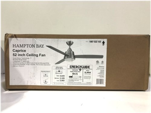 Caprice Breeze Brushed Nickel 52-Inch LED Indoor Fan