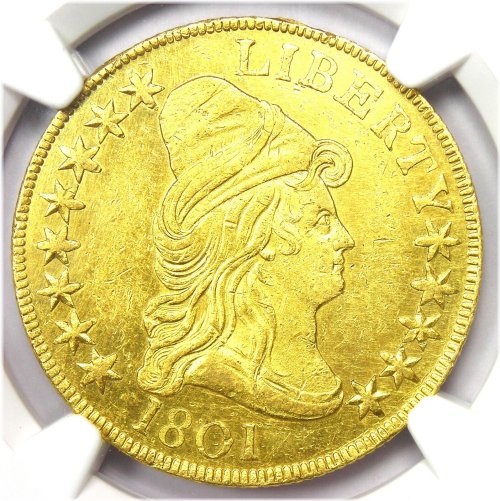 Bust Gold Eagle $10 Coin - NGC Certified UNC MS