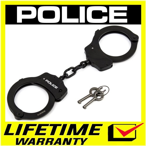 Double Lock Steel Handcuffs for Law Enforcement and Security Personnel