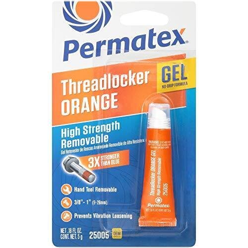 High Strength Removable Orange Gel ThreadLocker