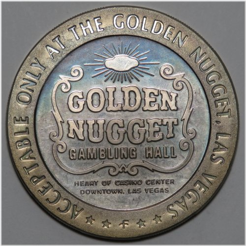 Golden Nugget $5 Sterling Silver Slot Token