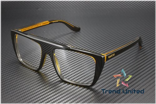 Gucci Rectangular Black Acetate Eyeglasses