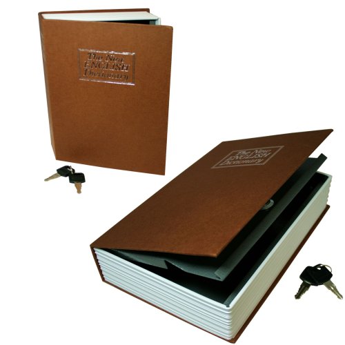 Covert Key-Protected Brown Book Safe