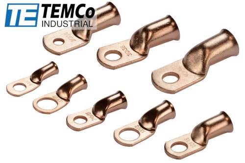 Copper Ring Terminals for Wire and Cable Connections by TEMCo