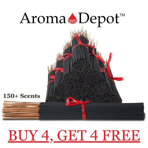 Aromatic Assortment - 100 Hand-Dipped Incense Sticks in a Variety of Scents