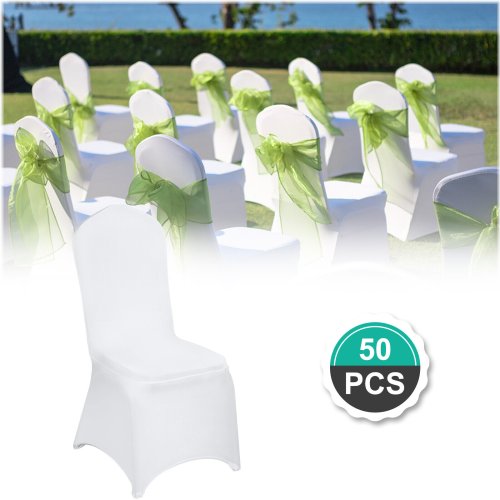 White Spandex Chair Cover Set