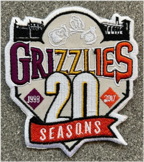 Vintage Grizzlies 20th Year Team Patch