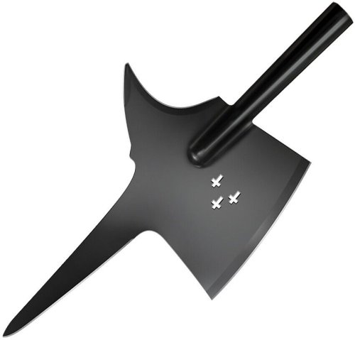 Swiss Halberd Blade - 18" Black-Finish Stainless Steel