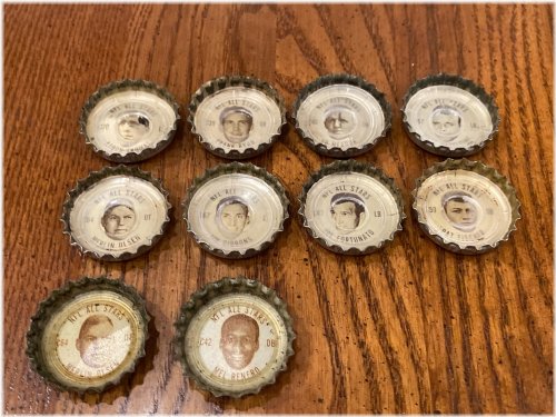 Coca Cola NFL Football All-Stars 1960s Player Bottle Caps Set