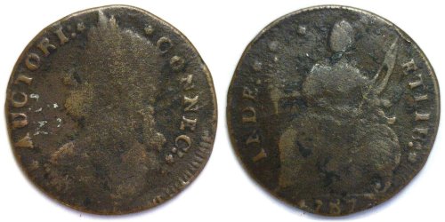 Early American Colonial Copper Coin