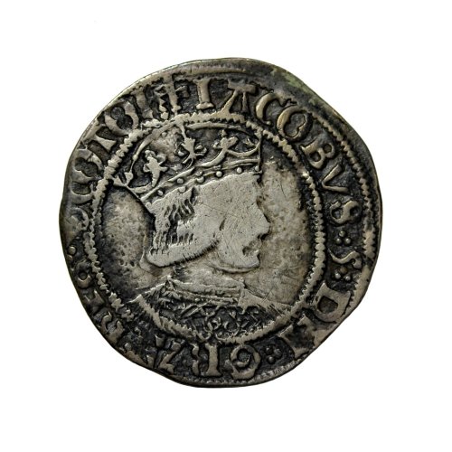 James V Silver Groat - Edinburgh Type III (1513-1542 AD)