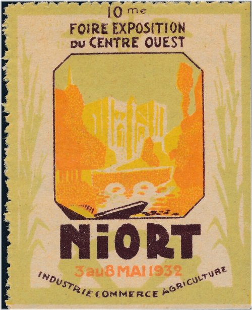 Niort's Floral Legacy: A Rare MNH Stamp from France's 1932 Industry Fair