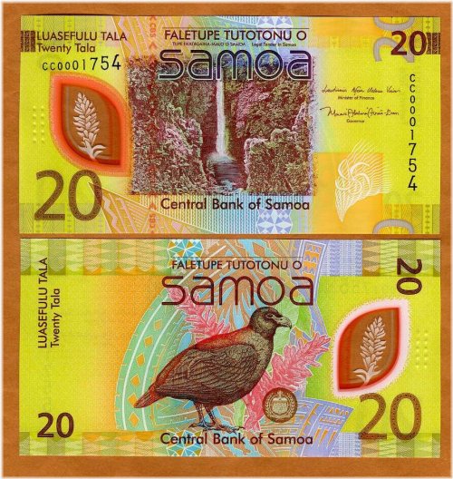 Samoa 20 Tala Polymer Banknote, 2024 Issue - UNC Condition