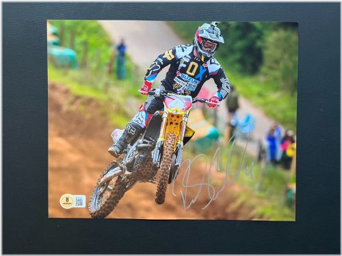 Ricky Carmichael AMA Moto X Autographed 8x10 Photo with Beckett COA