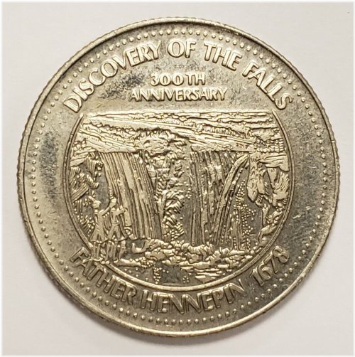 Niagara Falls Trade Dollar - Father Hennepin (1978)