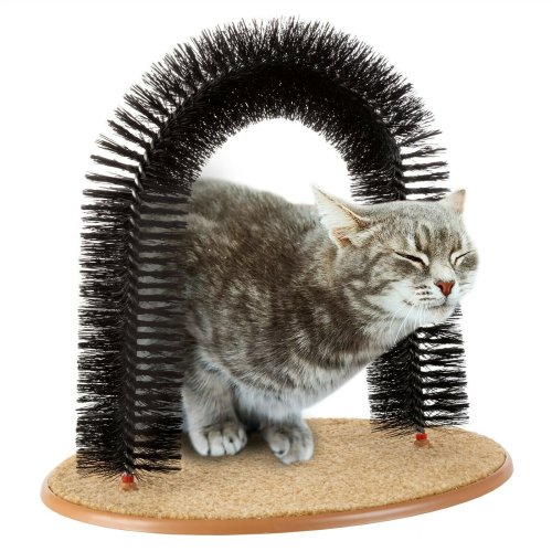 Purrfect Arch - Cat Grooming Tool with Bristle Brush and Shed Control