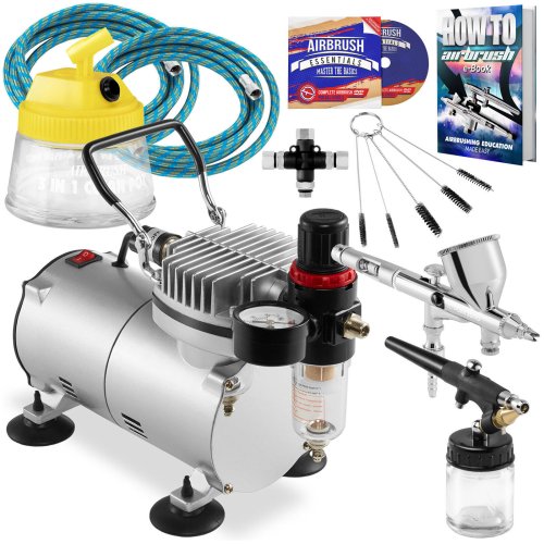 Airbrush Pro Kit with Dual Action Brushes