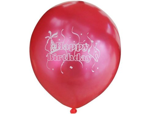 Crimson Celebration Balloons Set