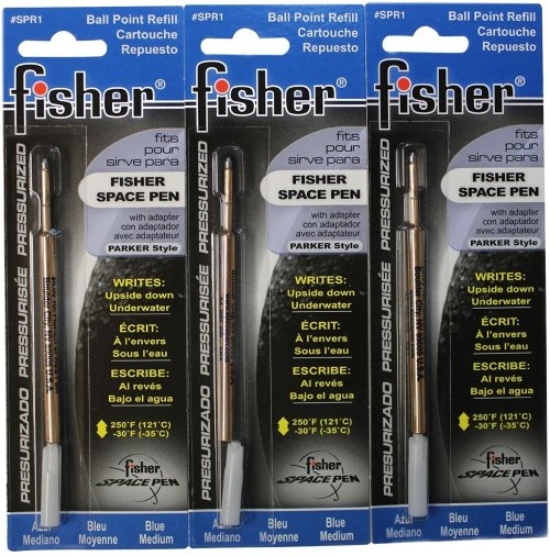 Blue Medium Ballpoint Pen Refills by Fisher Space