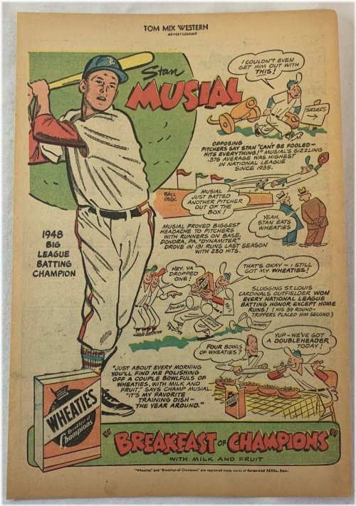 Musial's Wheaties Ad Page