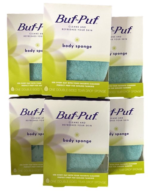 Green Body Sponge Set (6-pack) by Buf-Puf BODYMATE