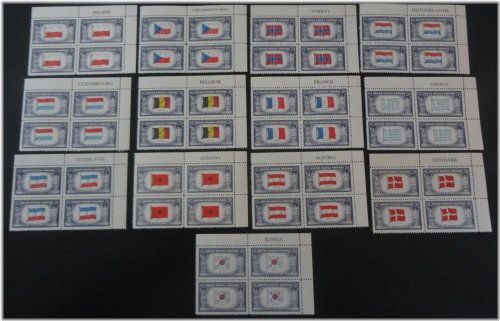 Overrun Countries Plate Blocks Collection