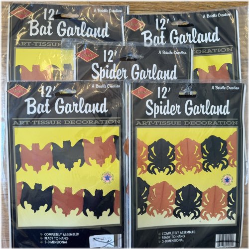 Spooky Spider Bat Garland & Banner Set