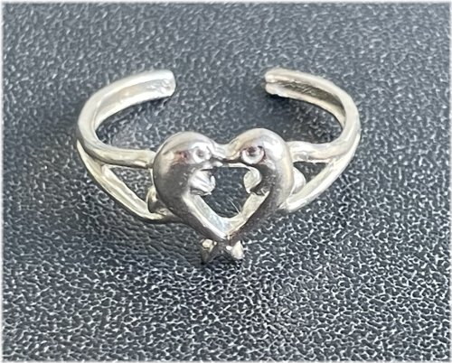 Dolphin Love Toe Ring