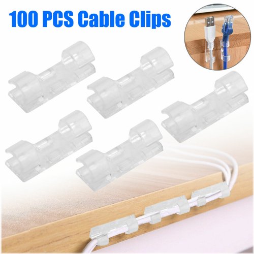 WireMates Adhesive Cable Organizers - Pack of 100
