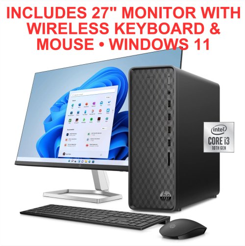Slimline 27" Core I3 Desktop Package