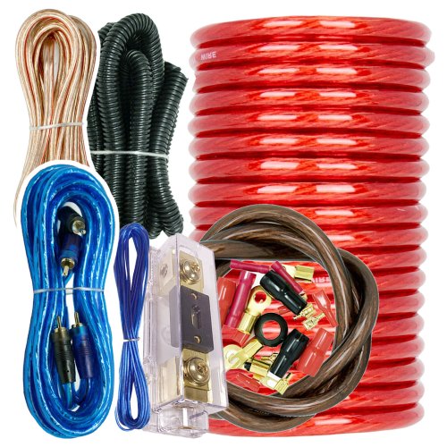 Blue Power Wiring Kit for Car Audio Amplifiers