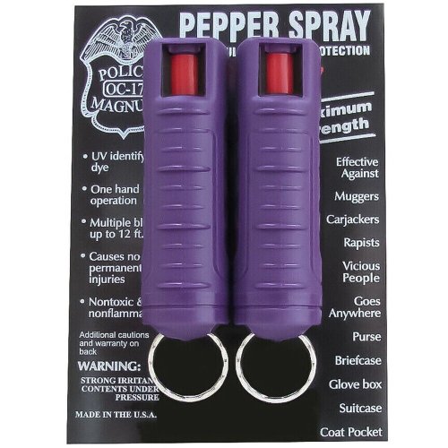 Magnum Defense Spray with Purple Keychain