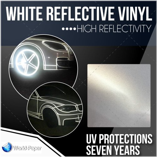 Reflective White Sign Vinyl