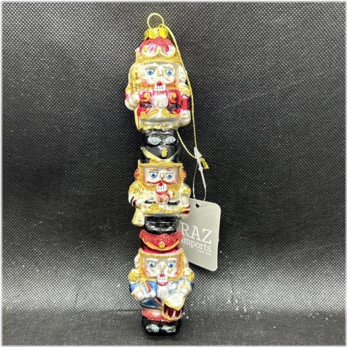 Stacked Nutcracker Trio Ornament