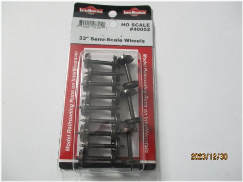 Metal Wheel Pack for HO Scale Trains