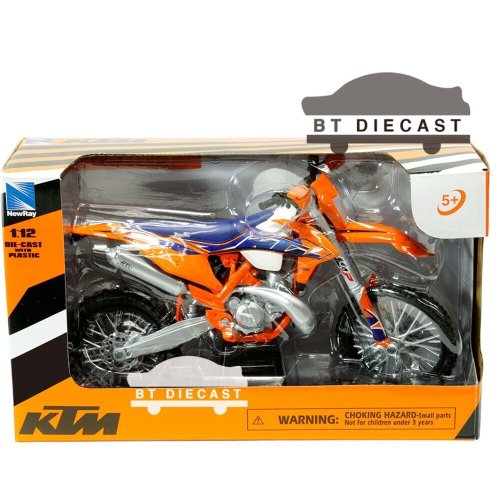 Orange KTM 300 EXC TPI Diecast Dirt Bike (1/12 Scale) by New Ray Toys